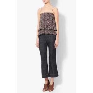 Derek Lam 10 Crosby Floral Pleated Cami